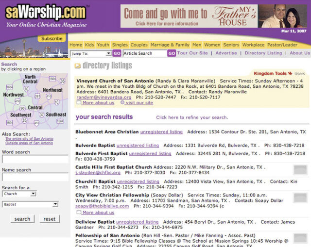 Church search